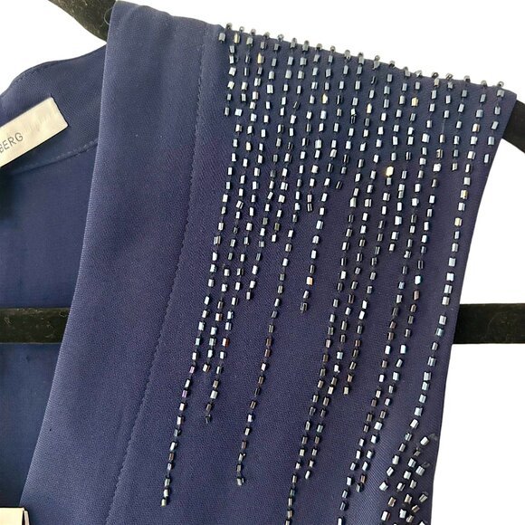 NWT Diane Von Furstenberg 0 ‘Margot’ Beaded Sleeveless Wide Leg Wrap Jumpsuit - Picture 7 of 8